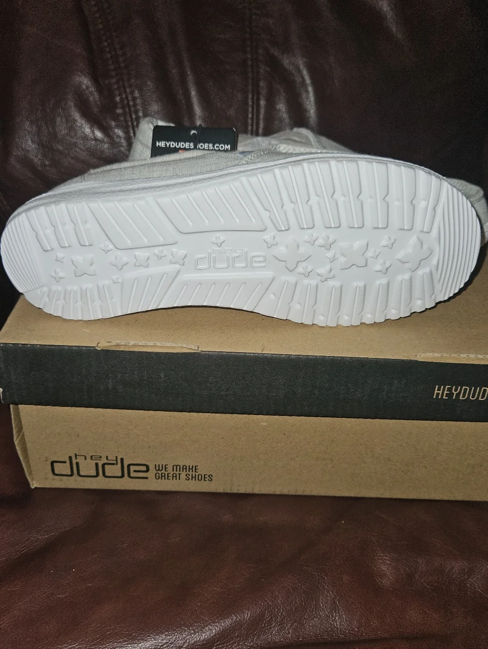 Hey Dude Light Gray Wally Slip-On Loafers